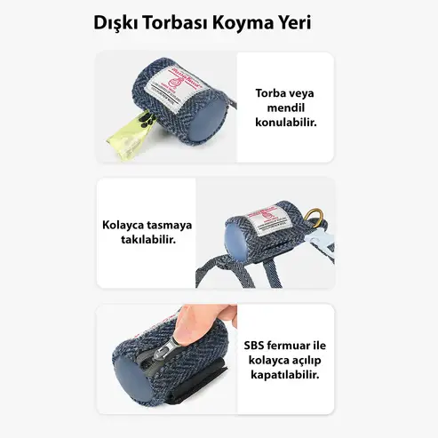 Yünlü Pepper Göğüs Tasması Seti