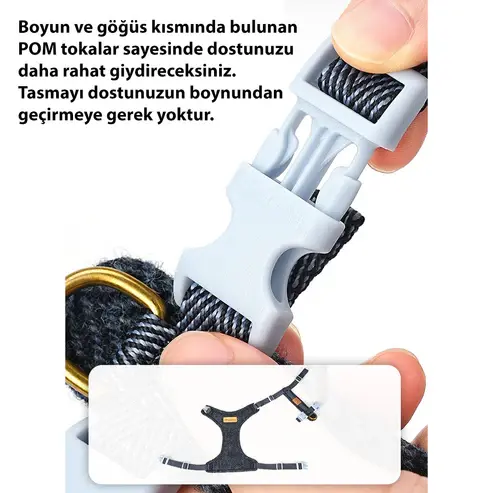 Yünlü Pepper Göğüs Tasması Seti