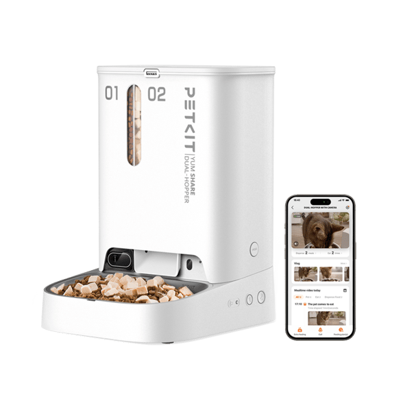 Akıllı Mama Kabı Yumshare Kameralı Çift Hazneli