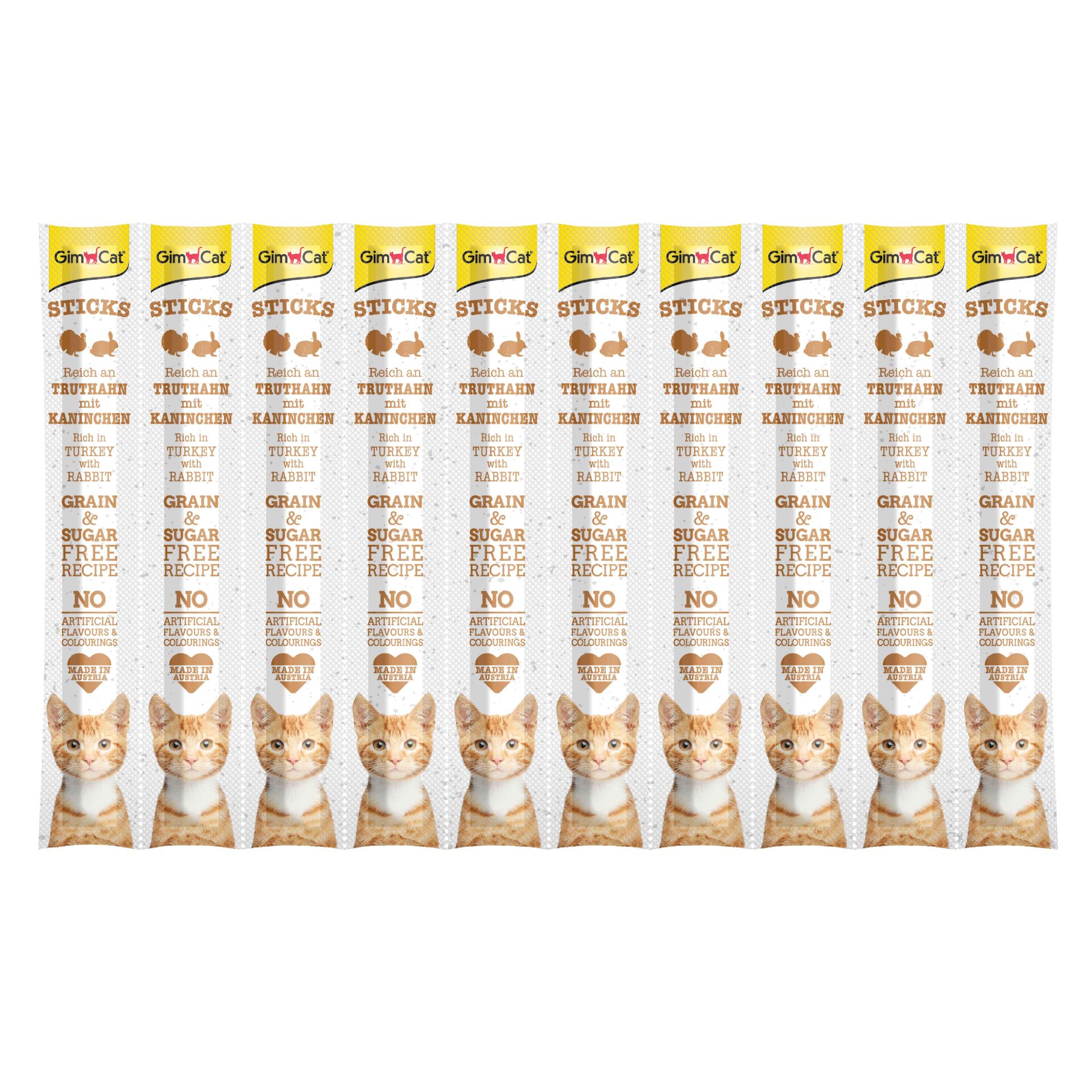 GimCat Sticks Hindi Etli Tavşan etli Ödül Çubukları 50 gr - 10lu