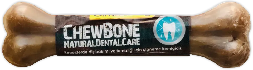 GIMDOG KÖPEK ÇİĞNEME KEMİK PRESS MORDİMİ NATURAL 12,5''9-32CM 1Lİ 360Gr