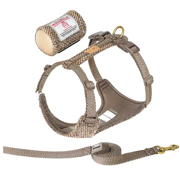 Yünlü Pepper Göğüs Tasması Seti True Love