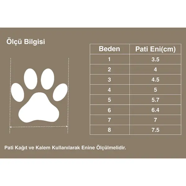 Kahverengi Köpek Ayakkabısı Suya Dayanıklı, Nefes Alabilen - True Love