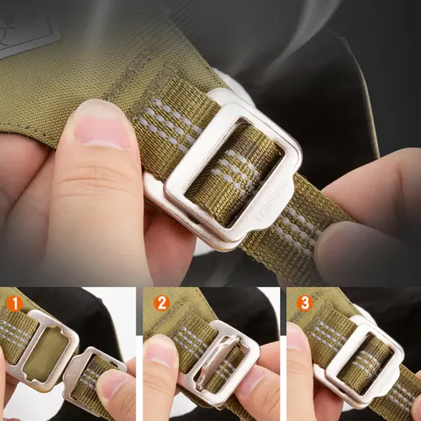 Cordura Kumaşlı, Suya Dayanıklı Asker Yeşili Göğüs Tasması-True Love