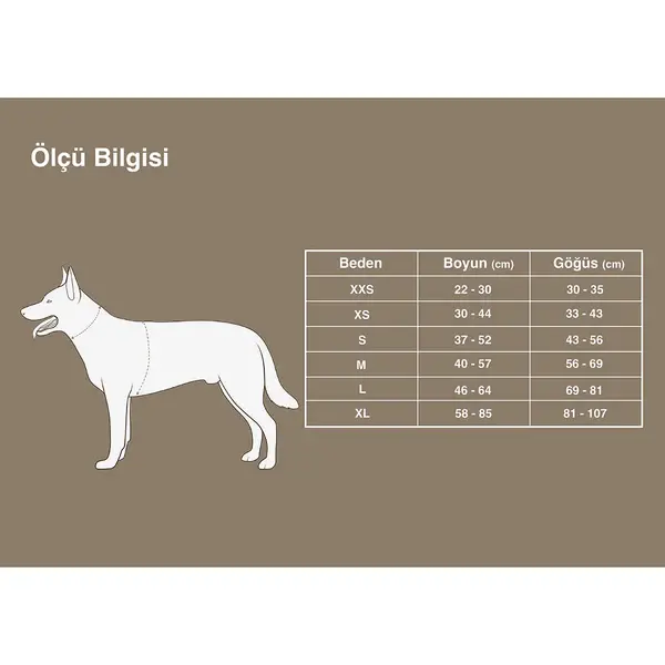 Cordura Kumaşlı, Suya Dayanıklı Siyah Göğüs Tasması-True Love