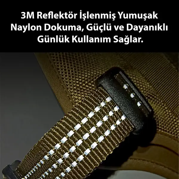 Tactical Asker Yeşili Köpek Göğüs Tasması