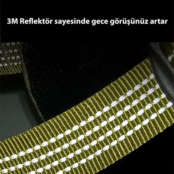 Cordura Kumaşlı, Cepli Yeşil Göğüs Tasması