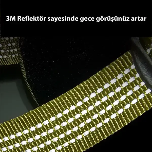 Cordura Kumaşlı, Cepli Siyah Göğüs Tasması
