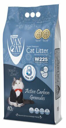 KEDİ KUMU VAN CAT ACTİVE CARBON GREY 10 LT