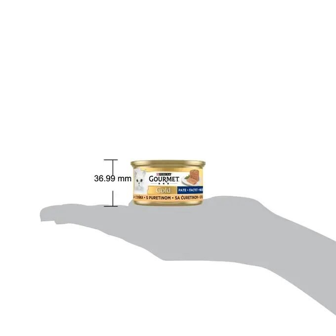 GOURMET GOLD KIYILMIŞ SIĞIRL ETLİ KEDİ YAŞ MAMASI 24X85G