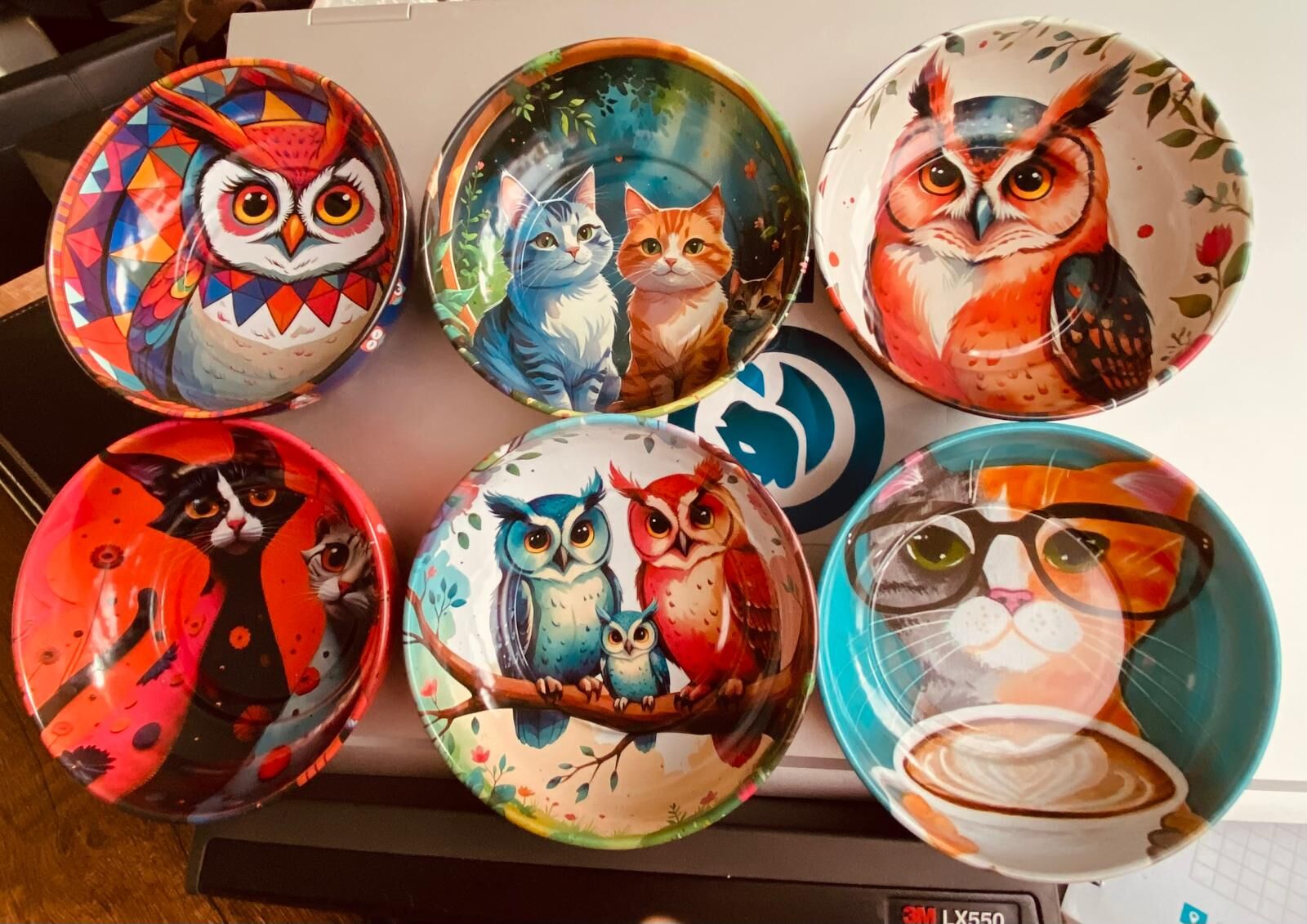 HAYVAN FİGÜRLÜ METAL 6'LI KASE